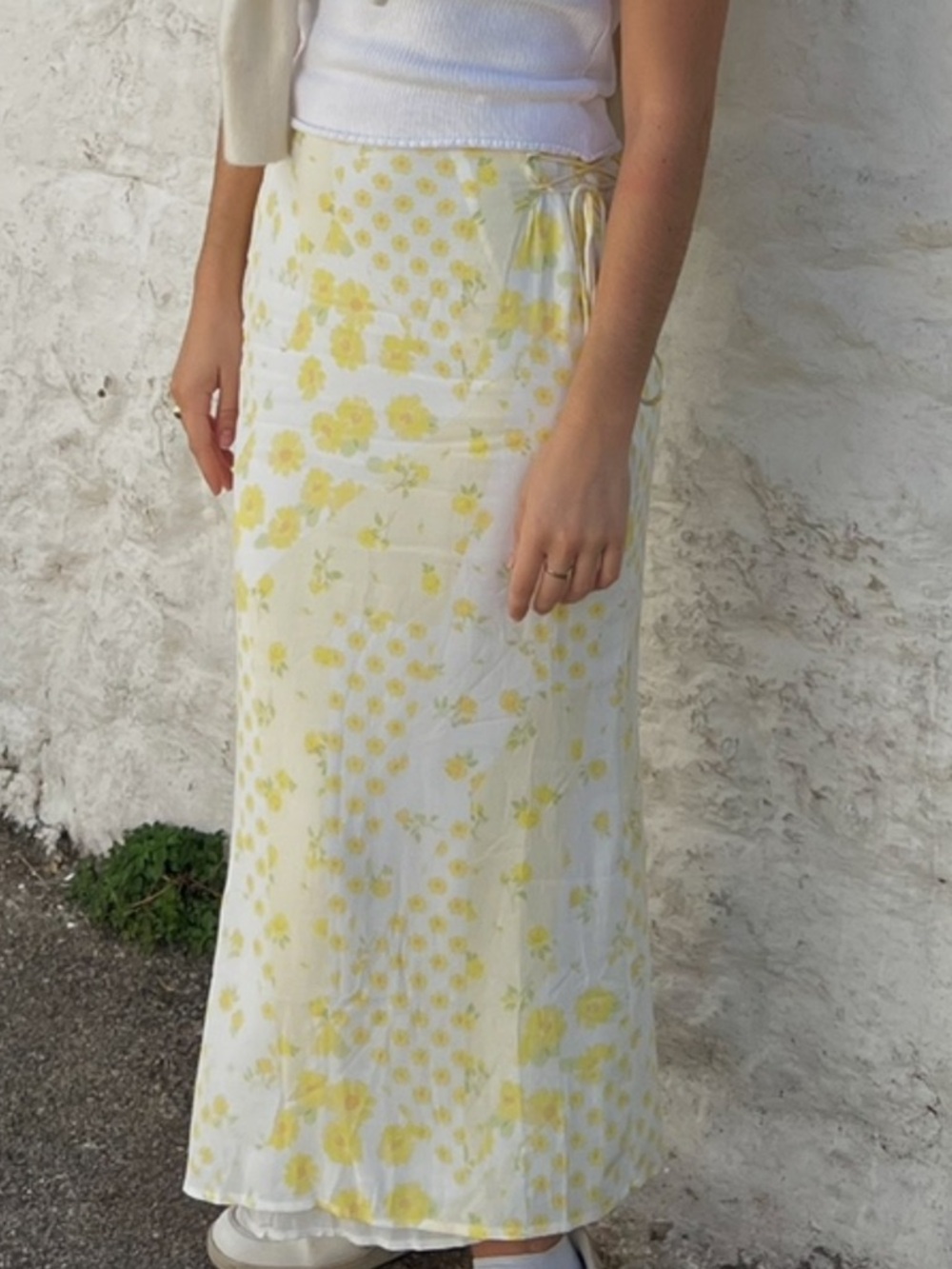 SABO Yellow Floral Maxi Skirt